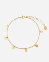 ENKELBANDJE met Boho munten - Goud