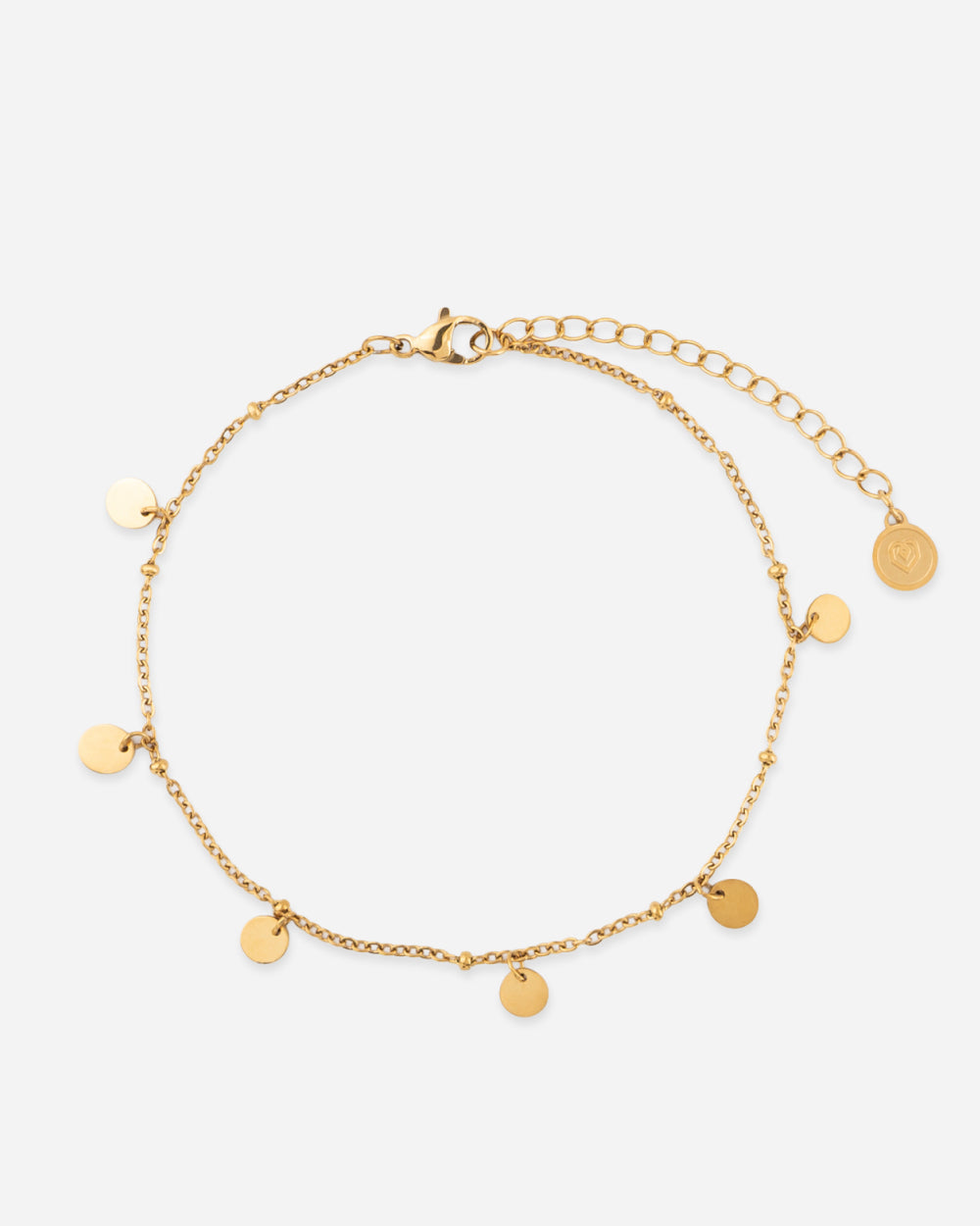 ENKELBANDJE met Boho munten - Goud