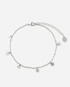 ENKELBANDJE met Boho munten - Zilver