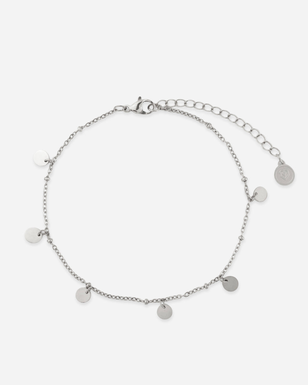 ENKELBANDJE met Boho munten - Zilver