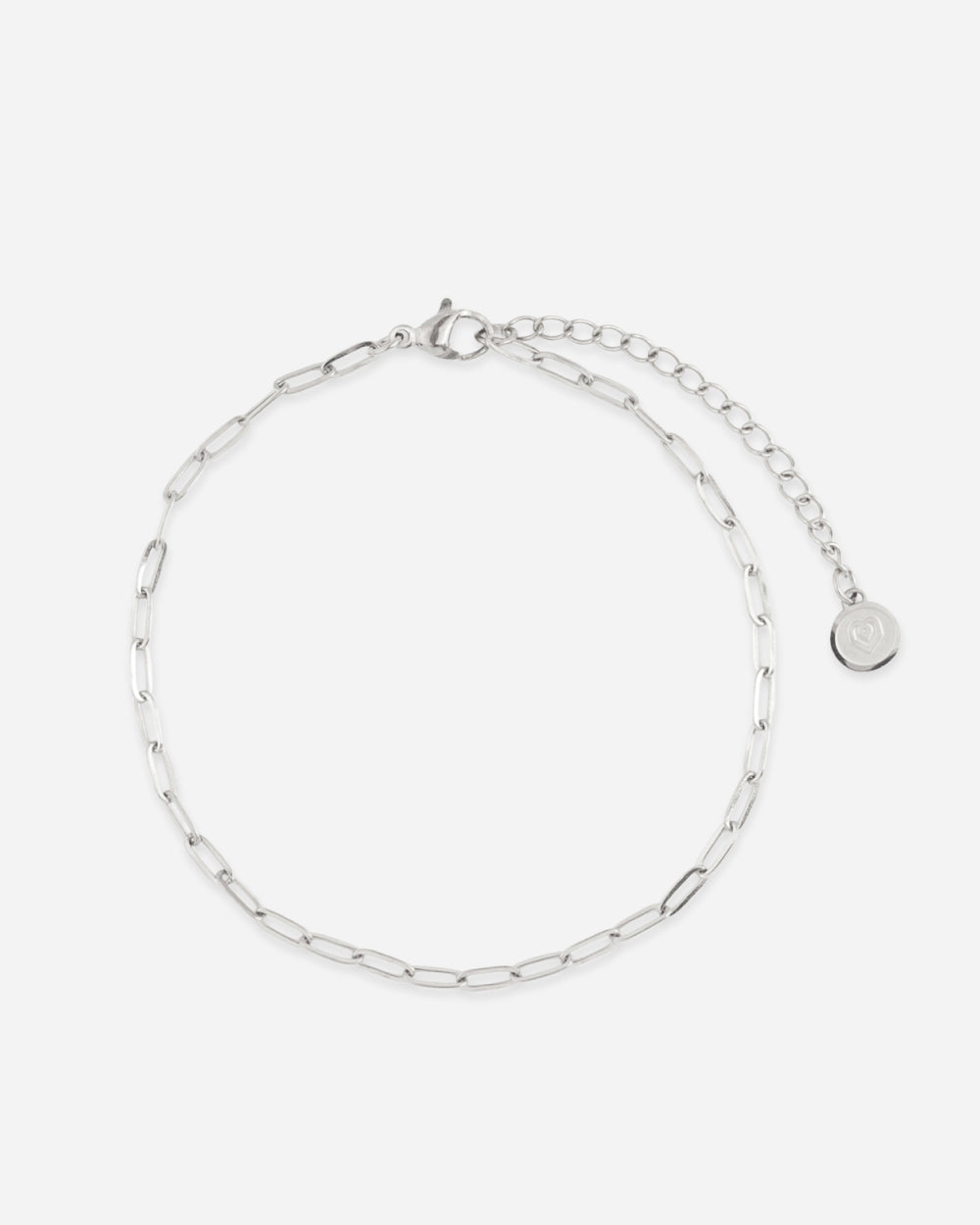 ENKELBANDJE met schakels - Zilver