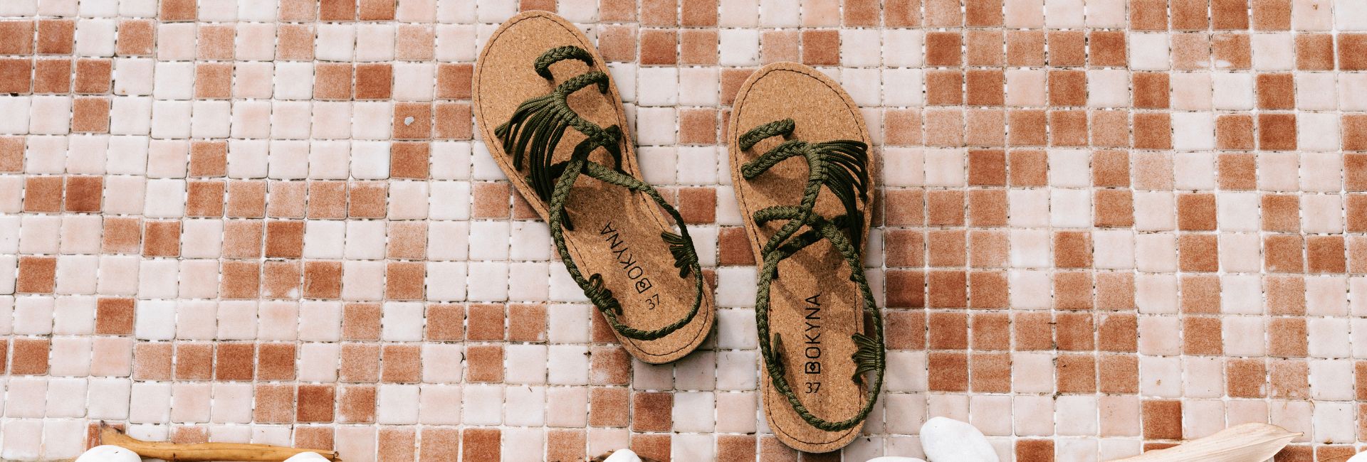 GROENE SANDALEN